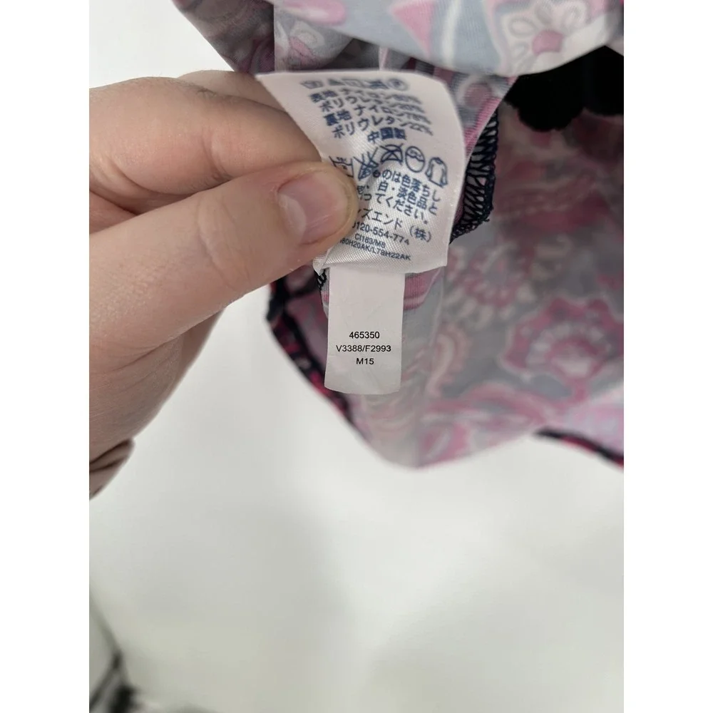 Lands End Tankini Womens‎ Size 20W Pink Floral Paisley Print Sleeveless Swim Top